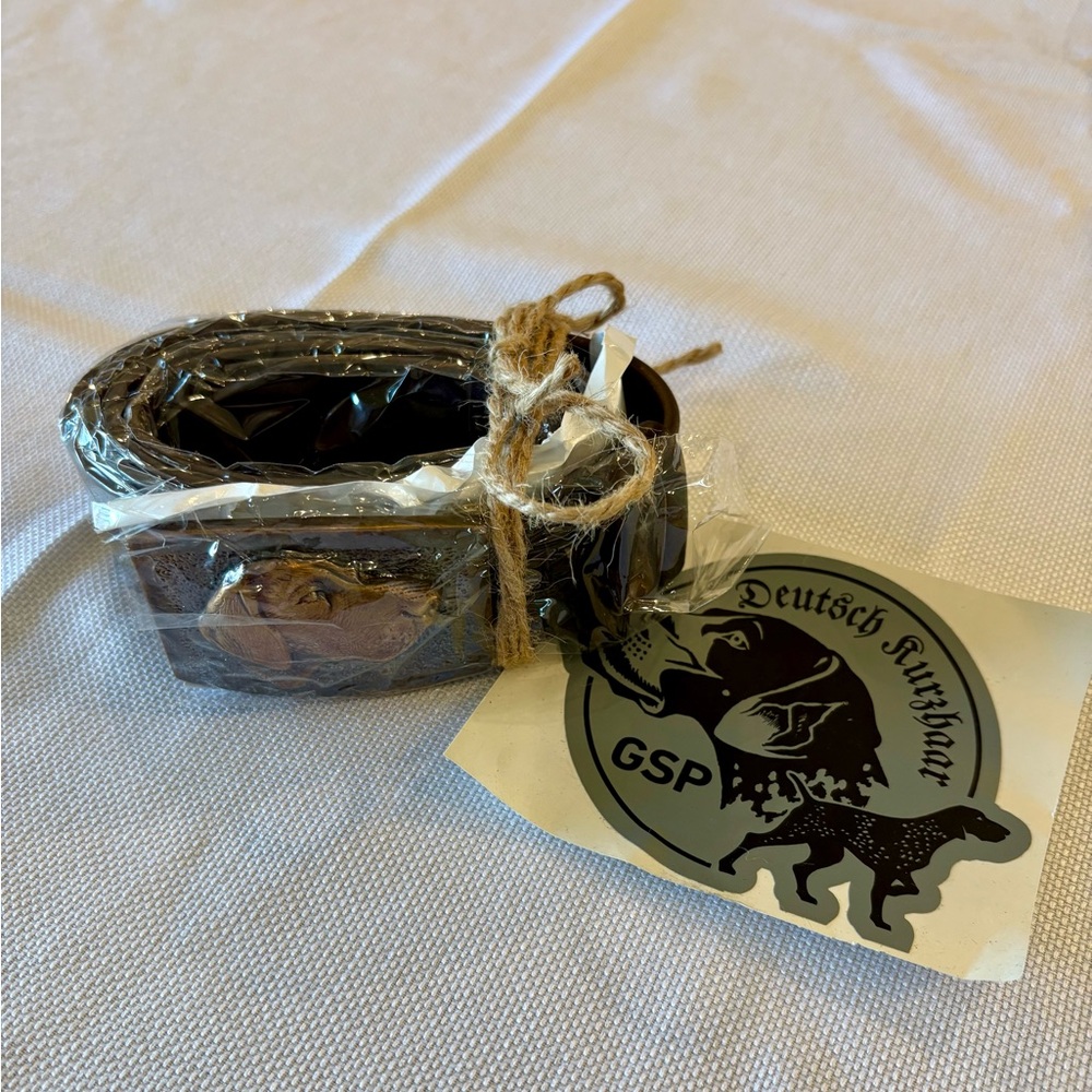 Handmade belt with Fine Art Bronze buckle - Picture 2 of 6